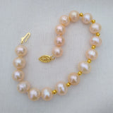 South Sea 9-10mm Pearl Bracelet For Women 14k Clasp Customizable