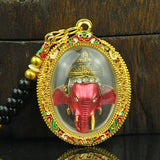 SE Asia Temple Greco Buddhist Talisman Ganesha Wealth Amulet