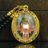 SE Asia Temple Greco Buddhist Talisman Ganesha Wealth Amulet