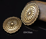 6pcs Tribal Concho Horse Saddle Headstall Decor