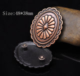 6pcs Tribal Concho Horse Saddle Headstall Decor