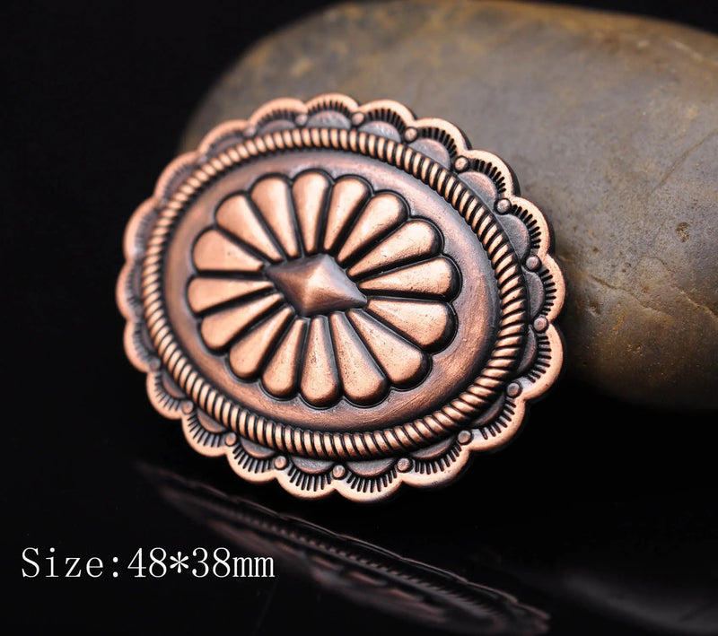 6pcs Tribal Concho Horse Saddle Headstall Decor