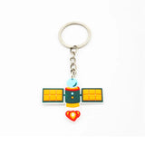 Space Astronaut Keychain Alien Spaceship Cartoon PVC Key Rings Gift
