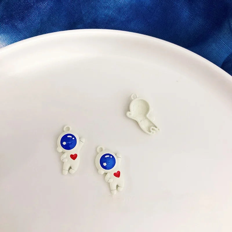Space Planet Series Astronaut Animal Jewelry DIY Earrings Necklace