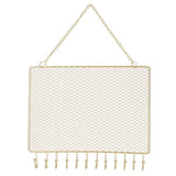 Metal Grid Earring Ring Necklace Display Rack for Home