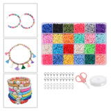 Colorful Spacer Beads with Lobster Clasp for DIY Necklace