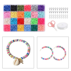 Colorful Spacer Beads with Lobster Clasp for DIY Necklace