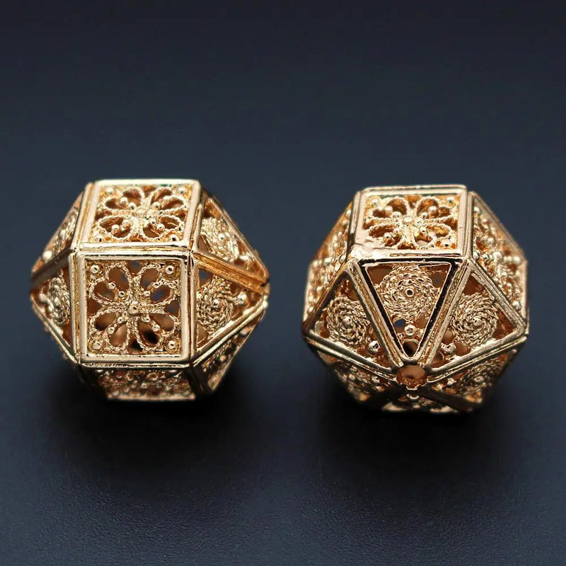 Metal Filigree Spacer Beads for Jewelry Making