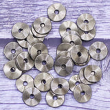 100Pcs Spacer Beads Wave Round Tortuose Ring Bronze Tone Charms Bracelets DIY