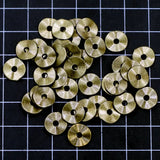 100Pcs Spacer Beads Wave Round Tortuose Ring Bronze Tone Charms Bracelets DIY