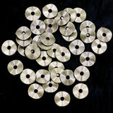 100Pcs Spacer Beads Wave Round Tortuose Ring Bronze Tone Charms Bracelets DIY