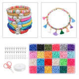 Spacer Beads DIY Flat Loose Beads for Pendant Ornaments