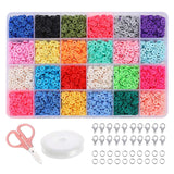 Spacer Beads DIY Flat Loose Beads for Pendant Ornaments