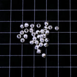 Seed Beads Round Alloy Silver Plated for Jewelry Making 4mm
