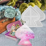 Spades Jar Storage Box Container Silicone Mold for DIY Epoxy Resin Home Decor
