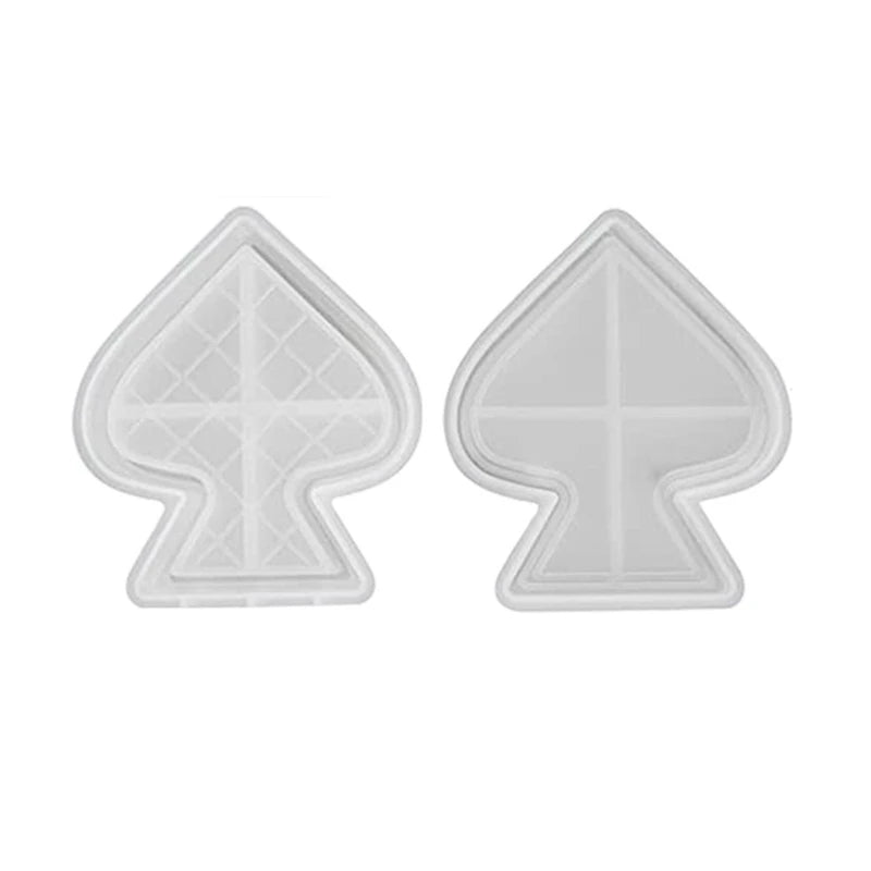 Spades Jar Storage Box Container Silicone Mold for DIY Epoxy Resin Home Decor