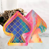Spades Jar Storage Box Container Silicone Mold for DIY Epoxy Resin Home Decor