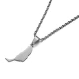 Spain Canary Islands Fuerteventura Map Pendant Necklaces Women Girl Jewelry