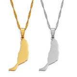 Spain Canary Islands Map Pendant Necklace Jewelry