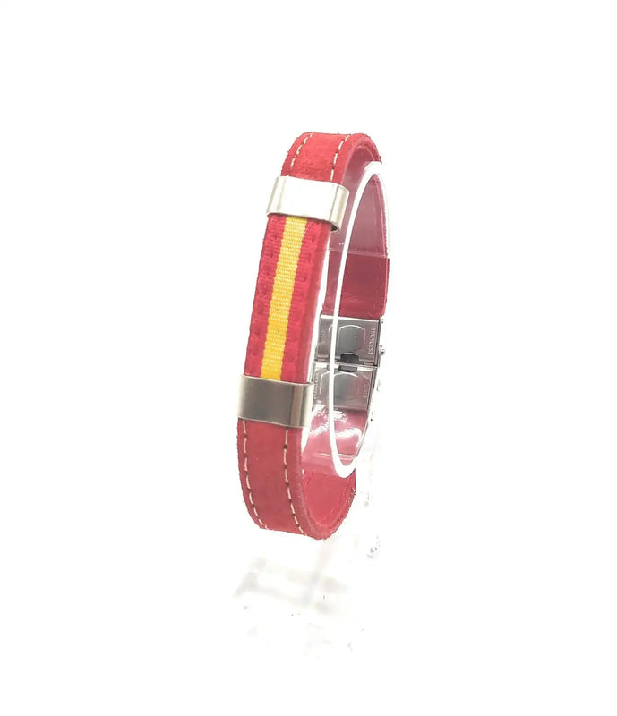 Spain Leather Bracelet Serraje Red