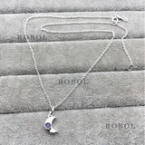 Spanish Bear S925 Sterling Silver Moon Necklace