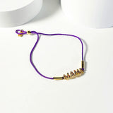 Spanish Bear Pink Rope Bracelets and Amethyst Jewelry Set