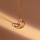 Paola Ins S925 Zircon Half Chain Semicircular Ring Female