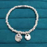 Spanish Hand Transfer Bracelet for Good Luck Health, Silver-Plated