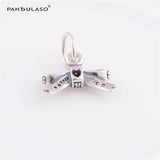 Sterling Silver Sparkling Bow Bone Beads for DIY Bracelets