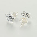 Daisy Stud Earrings Sterling Silver Jewelry For Woman