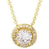 925 Silver Necklace Sparkle Timeless Heart Forever Collier