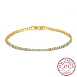 36 PCS Round Cut CZ Crystal Tennis Bracelet for Women Wedding, 2 Colors