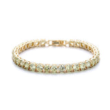 925 Silver Zircon Knot Bangle Statement Jewelry