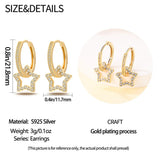 925 Silver Rose & Star Pendant Rose Earrings Star Watching