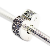 Sparkling Love Clip Beads For Bracelets DIY Jewelry
