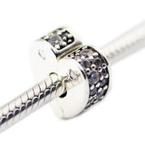 Sparkling Love Clip Beads For Bracelets DIY Jewelry