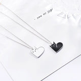 Cat Red Heart Moon Star Crown Choker S925 Silver Jewelry Women Necklace