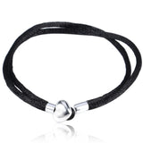 Sparkling Beads & Pave Ball Fabric Cord ESSENCE Bracelet