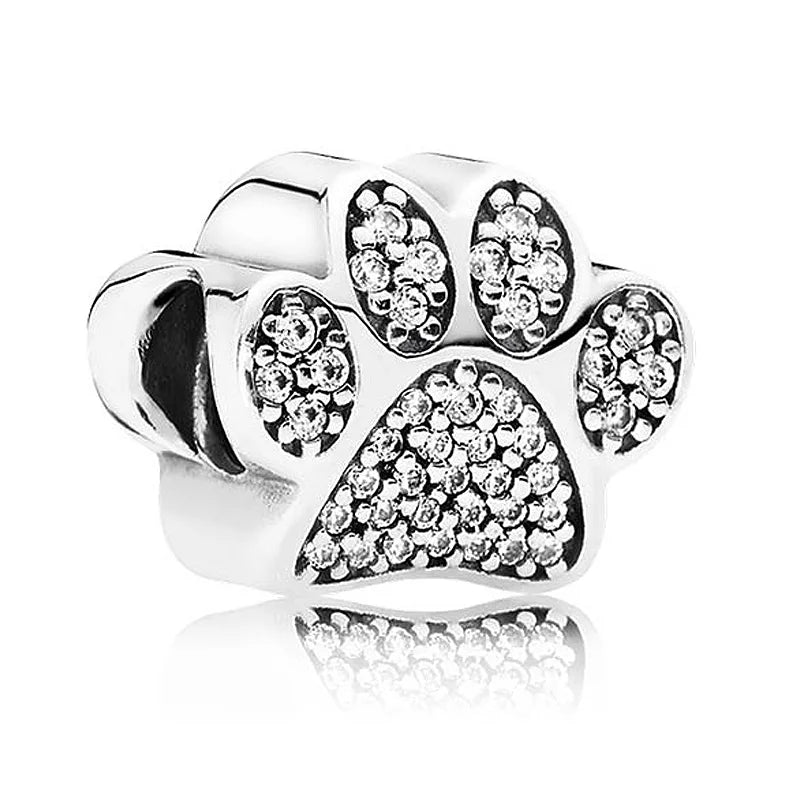 Sparkling Snowflake Rainbow Word Love Star Charm 925 Silver Beads