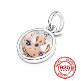 Sparkling Bulb Pacifier Balloon Angel Wings Dangle Charm Beads