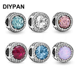 Zircon Sparkling Charm for Pan Charms Bracelet Bangle