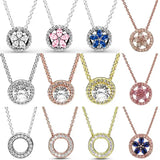 Snowflake Radiant Hearts Forever Collier Necklace