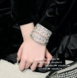 Sparkling Love Gem Bracelet Plated 18K Zircon Bracelet