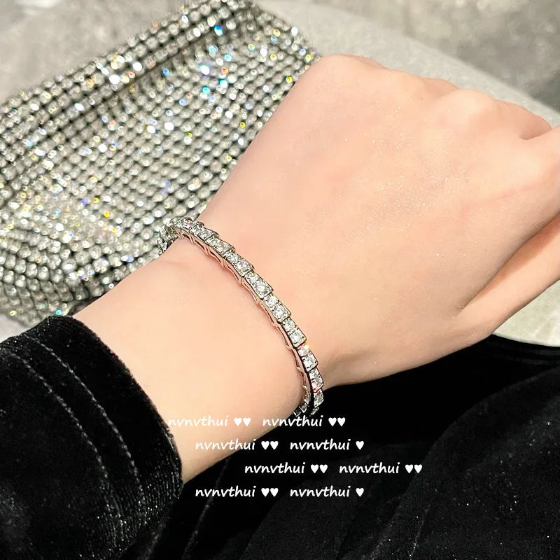 Sparkling Love Gem Bracelet Plated 18K Zircon Bracelet