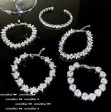 Sparkling Love Gem Bracelet Plated 18K Zircon Bracelet