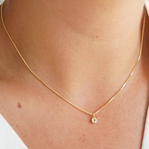 Sparkling Crystal Pendant Necklace Chain Choker for Women Plated Jewelry Gift