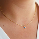 Sparkling Crystal Pendant Necklace Chain Choker for Women Plated Jewelry Gift