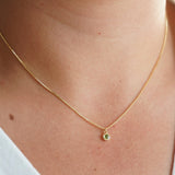 Sparkling Crystal Pendant Necklace Chain Choker for Women Plated Jewelry Gift