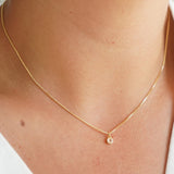 Sparkling Crystal Pendant Necklace Chain Choker for Women Plated Jewelry Gift