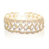 Sparkling Rhinestone Collar Choker Statement Necklace Jewelry